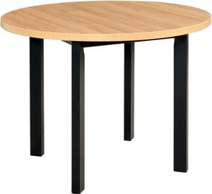 BUTORLINE Asztal POLI 2 100x100 grandson tölgy laminált / fekete