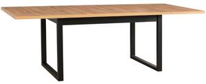 BUTORLINE Asztal IKON 3 L artisan tölgy laminált / fekete