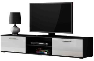 BUTORLINE TV szekrény SOHO SH3C fekete / fehér fényes