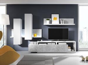 BUTORLINE TV szekrény TABO BT40 fehér / beton colorado