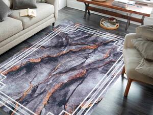Sötétszürke márványos HORAMA szőnyeg Méret: 120x180 cm