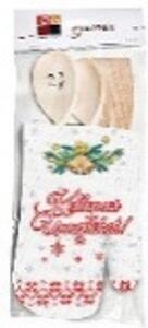 EVŐESZKÖZKÉSZLET DÍSZES KESZTYŰVEL - KARÁCSONYI MINTA - KELLEMES UNNEPEKET 20X40