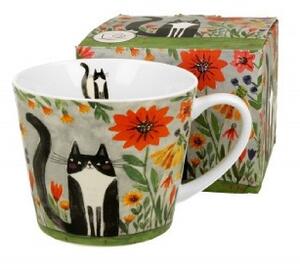 BÖGRE PORCELÁN 600ML MACSKÁS - MEADOW