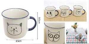 BÖGRE PORCELÁN CICÁS 8,5X9,5CM 3F. 450ML