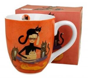 BÖGRE JUMBÓ PORCELÁN 1000ML MACSKÁS - CINDY