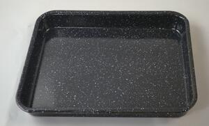 TEPSI FEKETE ZOMÁNC SÜTEMÉNYES M:4,7 CM SZ: 33,5CM H: 39,5CM