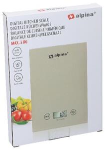 KONYHAI MÉRLEG 5KG 22X15,5X1,8CM SZÜRKE ALPINA
