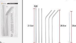 SZÍVÓSZÁL 21,5CMX6MM + KEFE 20CM