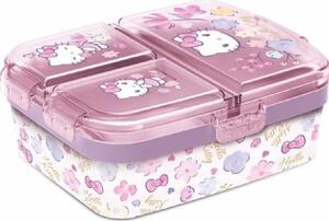 UZSONNÁS DOBOZ MŰA. TÖBB REKESZES HELLO KITTY