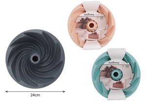 SÜTŐFORMA KUGLÓF SZILIKON 24CM 3F. SZÍN