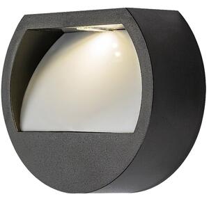 Rábalux 77004 Narmada kültéri napelemes fali LED lámpa, fekete