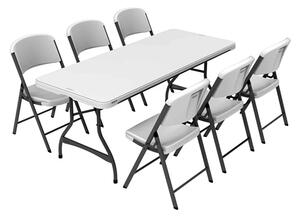 Lifetime szett (asztal + 6 szék) összecsukható 244 cm