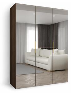 MARBELLA 3 ruhásszekrény 150x202x52 - dió