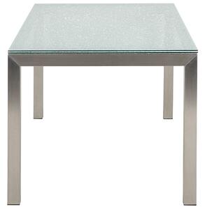 Kerti Asztal Jéghatású Üveglappal 180 x 90 cm GROSSETO
