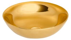 Invena Tinos, kerámia munkalap mosogató 39,5x39,5x13,5 cm, arany fényes, INV-CE-43-009-C
