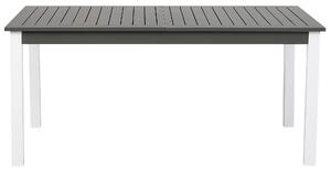 Kihúzható szürke alumínium étkezőasztal 168/248 x 100 cm PANCOLE