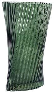 Sötétzöld üveg virágváza 26 cm MARPISSA