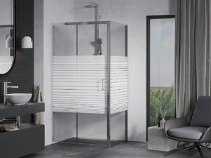 Mexen APIA zuhanykabin 90x70, átlátszó csíkok / króm profil, 840-090-070-01-20