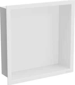 Mexen X-Wall-R, falra szerelhető polc gallérral 30 x 30 cm, fehér, 1920303010