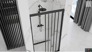 Rea - ALEX fekete zuhany tolóajtó 90 x 190 cm, fekete, REA-K9638