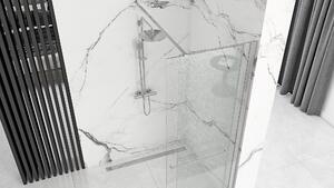 Rea - Cortis eltolható zuhanyparaván 100x195cm, 6mm üveg, átlátszó üveg / króm profil, REA-K7210