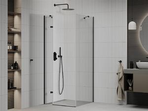 Mexen Roma zuhanykabin 70x70cm, 6mm üveg, fekete profil-átlátszó üveg, 854-070-070-70-00