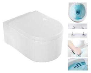 Mexen SOFIA Rimless függő WC csésze ülőkével, lassan záródó, 49 x 37 cm, fehér, 30541000
