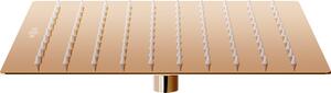 Mexen Slim rozsdamentes acél zuhanyfej 25 x 25 cm, rózsaszín-arany, 79125-60