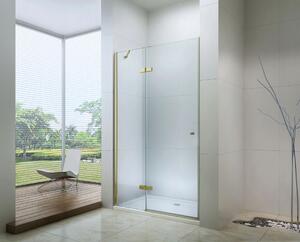 Mexen ROMA zuhany nyílóajtó 120 cm, átlátszó üveg / arany, 854-120-000-50-00