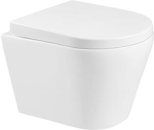 Mexen Rico falra szerelhető WC keret nélküli WC -üléssel, hőre keményedő, fehér - 30720200