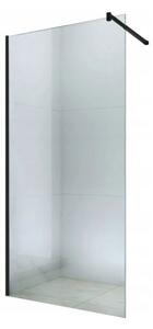 Mexen zuhanyszekrény WALK-IN, 6 mm-es üveg, 60 cm, fekete profil, átlátszó üveg, 850-060-000-70-00