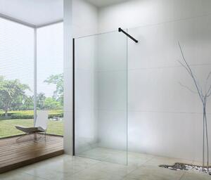 Mexen zuhanyszekrény WALK-IN, 6 mm-es üveg, 50 cm, fekete profil, átlátszó üveg, 850-050-000-70-00