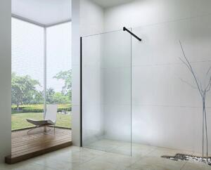Mexen zuhany paraván WALK-IN, 6 mm-es üveg, 60 cm, fekete profil, átlátszó üveg, 850-060-000-70-00