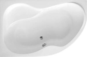 Aqualine Aqualine, CIDLINA kád 160x105x45cm, bal, lábak nélkül, fehér, G3615