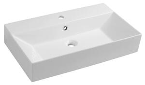 Aqualine Aqualine, Kerámia mosdókagyló 70x42cm, munkalap, 10SF50070