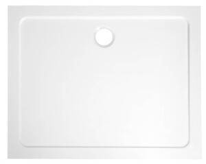 Aqualine Aqualine, TECMI zuhanytálca öntött márványból, téglalap alakú 80x70cm, fehér, PQ8070