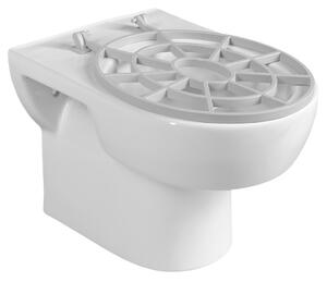 Aqualine Aqualine, Függesztett kerámia mosogató ráccsal 36x52 cm, fehér, VKZ02