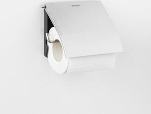 Brabantia ReNew fali kistekercses WC-papír tartó fedővel, r.m. acél, selyem - 385322
