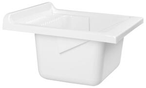 Aqualine, Függesztett mosogató 45x50cm, műanyag, fehér, PI4550