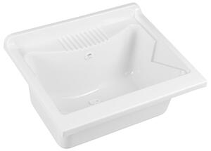 Aqualine, Függesztett mosogató 60x50cm, műanyag, fehér, PI6050