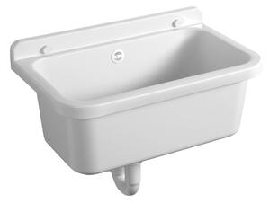 Aqualine Aqualine, Függesztett mosogató 55x34cm, műanyag, fehér, PI5055