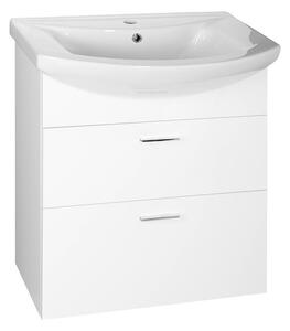 Aqualine Aqualine, ZOJA mosdó szekrény fiók 61,5x74x32 cm, fehér, 51061A