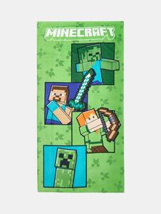 Sinsay - Gyerek pamut fürdőlepedő Minecraft - zöld