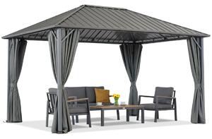 Itaka 3x6 kerti pavilon függönyökkel antracit Garden Point
