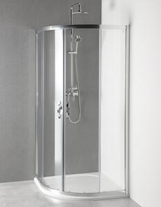 Gelco, AKCIÓS negyedkör alakú zuhanyparaván 900x900x1900mm, átlátszó üveg, AG4290