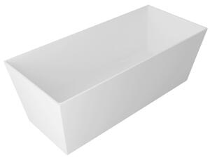 Gelco Gelco, QUADRIE - kád, 1590x650x550mm, öntött márvány, űrtartalom 360l, fehér fényű, GVKV1590