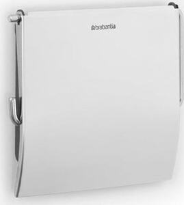 Brabantia ReNew fali kistekercses WC-papír tartó fedővel, r.m. acél, fényes - 414589