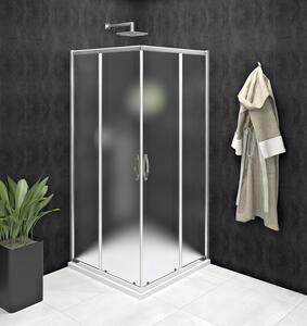 Gelco Gelco, SIGMA SIMPLY négyzet alakú zuhanyparaván 800x800 mm, sarokbejárat, Tégla üveg, GS2480GS2480