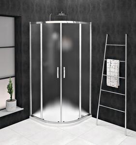 Gelco Gelco, SIGMA SIMPLY negyedkör alakú zuhanyparaván 800x800mm, R550, Téglaüveg, GS6580