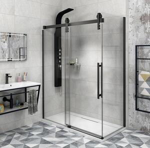 Gelco Gelco, VOLCANO BLACK négyszögletes zuhanyparaván 1200x800mm L / R változat, GV1412GV3480